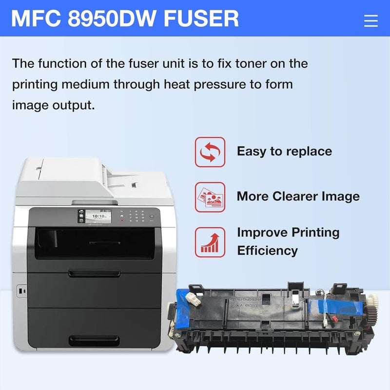 PhyntexJet LU8568001 LU9215001 Fuser Unit Compatible for Brother MFC-8950DW MFC-8910DW MFC-8710DW MFC-8910DW DCP-8110DN HL-5440D HL-5450DN HL-5470DW Laser Printer - Image 5